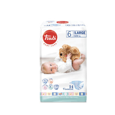 2196c8099b8588d2521794ffa95a7452 Trudi Baby Care Pannolini 6 XL 15/30 Kg. 14 pz - immagine 1