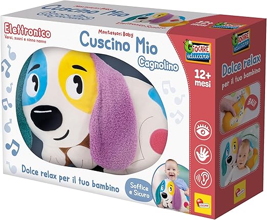 22ae562256210555d7c1f396af22796a Lisciani Montessori Baby Cuscino Mio - Cagnolino - immagine 1