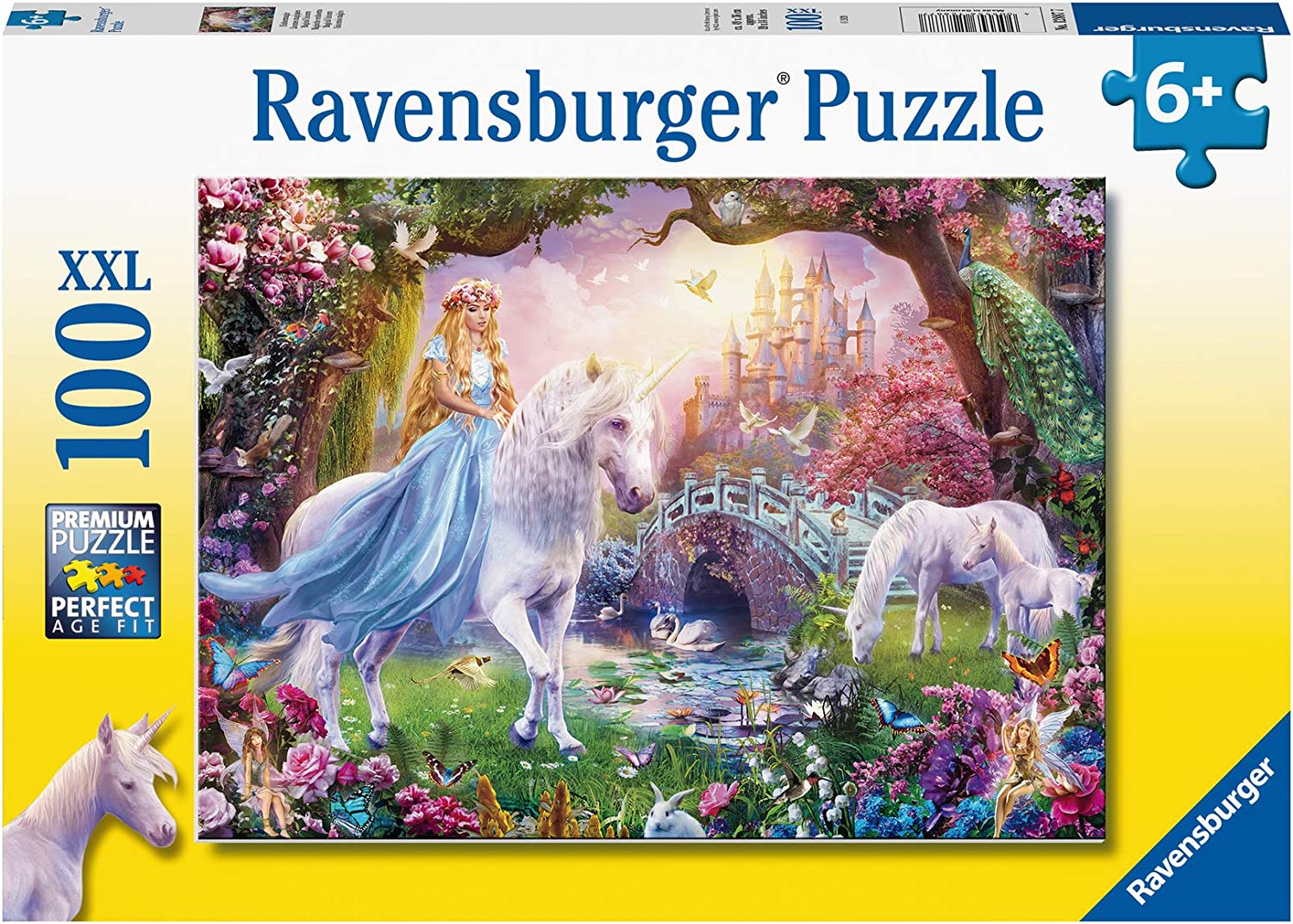 23756bfa4b9778d04187ef8d7df5c5e4 Ravensburger Puzzle 100 pz. Magical Unicorn - immagine 1