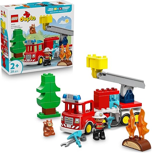 2415bdc8339d4c3de146b6c04a0b0118 Lego DUPLO Town Autopompa con manichetta e pompiere - immagine 1