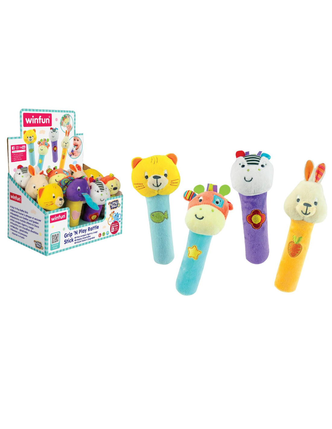 26c72abe61364cffd114e38cb5d58bd1 Winfun Sonaglino Soft Animali Felici - immagine 1
