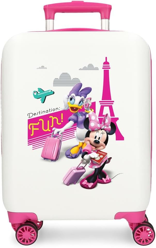 286c61a851c8de7e73508a0f32d09140 Trolley Rigido ABS 50cm 4 ruote Minnie & Daisy Paris - immagine 1