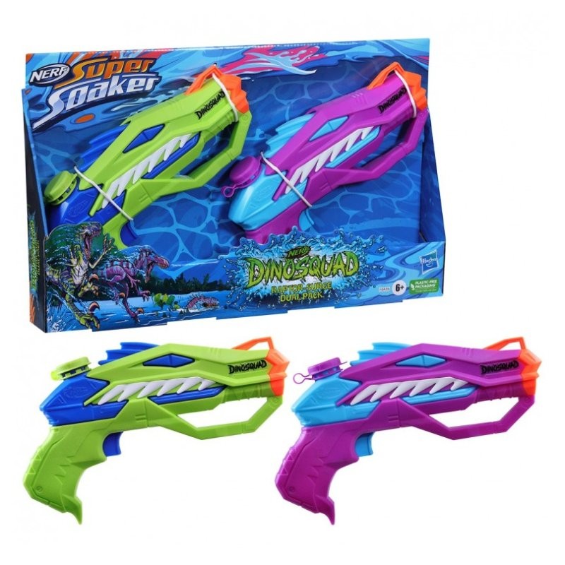28750617ca62ce1fa11f1ba1308bd3fc Nerf Supersoaker Raptor Surge Dual Pack - immagine 1