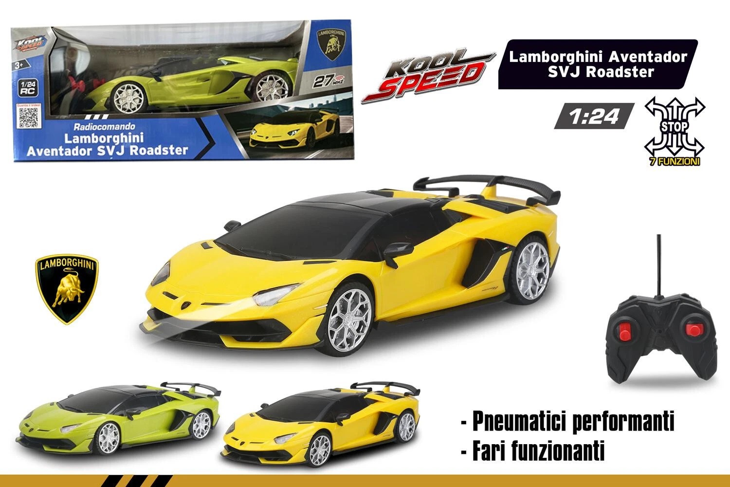 2921dc18d94c6b8bdbf6dbd73ab211da Kool Speed Lamborghini Aventador SVJ R/C 1:24 - immagine 1