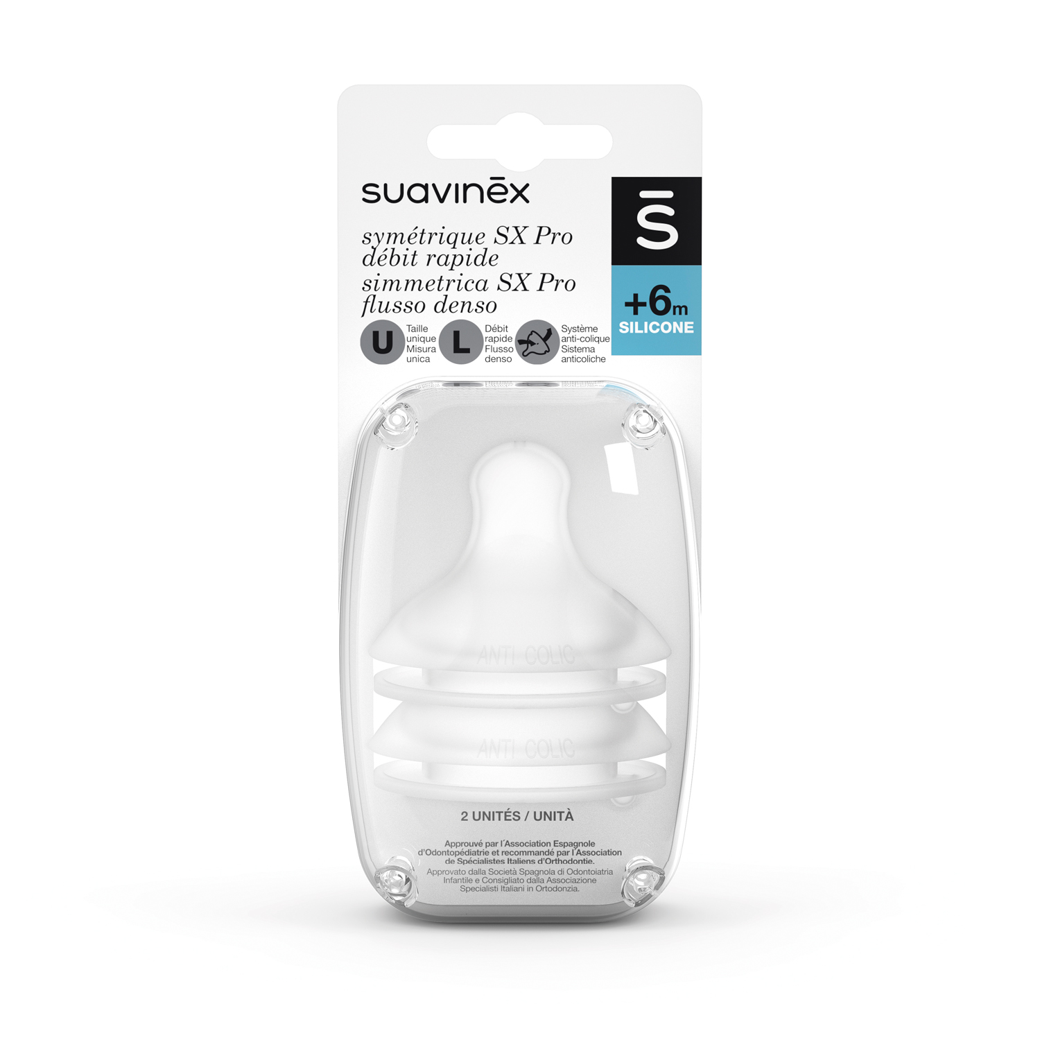 29ed8ea93160f8759fd2ccba08c8c0cf Suavinex Tettarella Silicone SX PRO FISIO - L 2pz - immagine 1