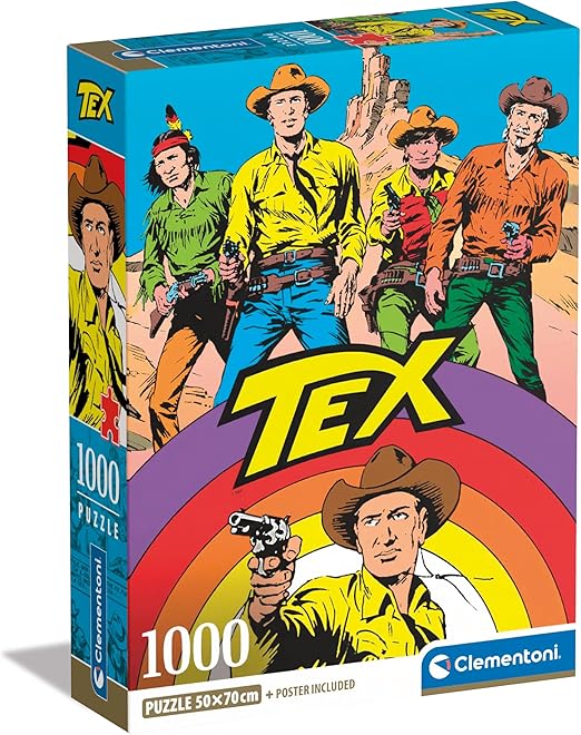 2c335b60bc0f348a89715b2e6efdfd34 Clementoni Puzzle 1000 Pz. HQC Tex Compact 2 - immagine 1