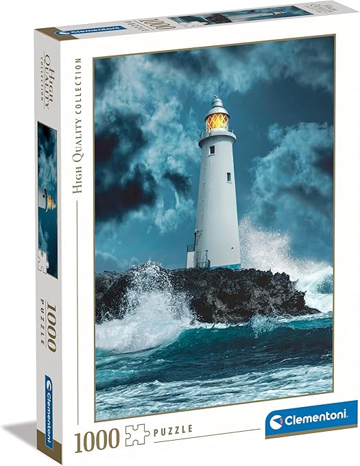 2c5cefc5d5cd686d7fb053c00e6fa8d7 Clementoni Puzzle 1000 Pz. HQC Lighthouse in the Storm - immagine 1