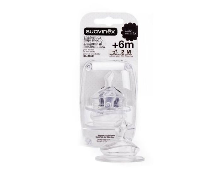 2cb8169d2619e86852ee33b6669ed1e8 Suavinex Tettarelle Anatomiche Silicone 2 M - 2PZ - immagine 1