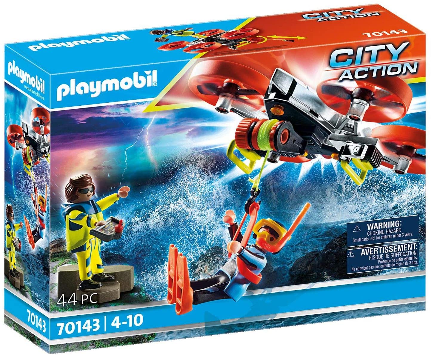 2d3743e286ecff918eebe36d0ce33b5d PLAYMOBIL DRONE DI SALVATAGGIO DELLA GUARDIA COSTIERA - immagine 1