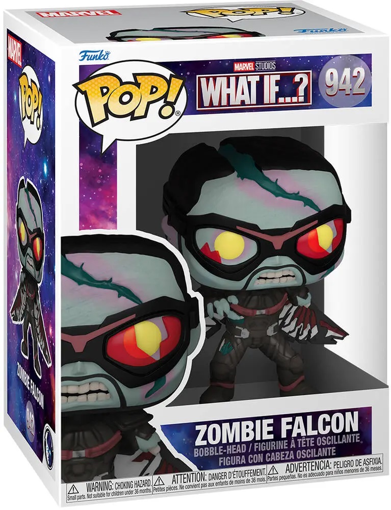 2ef33b429f2db775b8bf0e3e47a08927 FUNKO POP WHAT IF - ZOMBIE FALCON - immagine 1