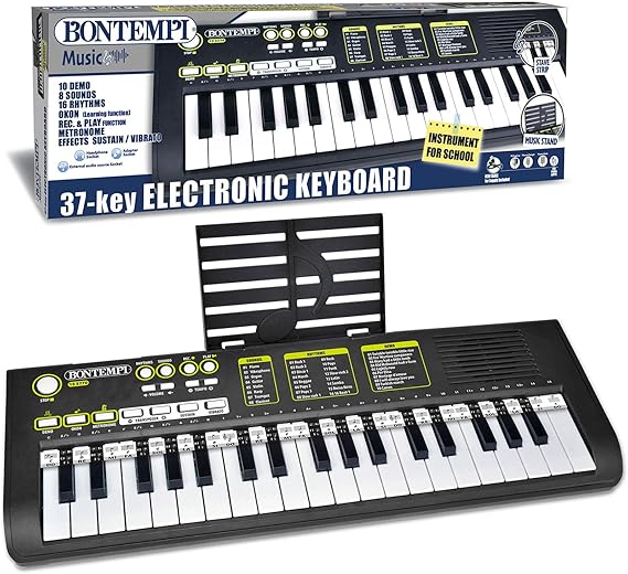 2f725e8f24c78152fbeefe911d7c92c7 Bontempi Tastiera Elettronica da tavolo a 37 tasti - immagine 1
