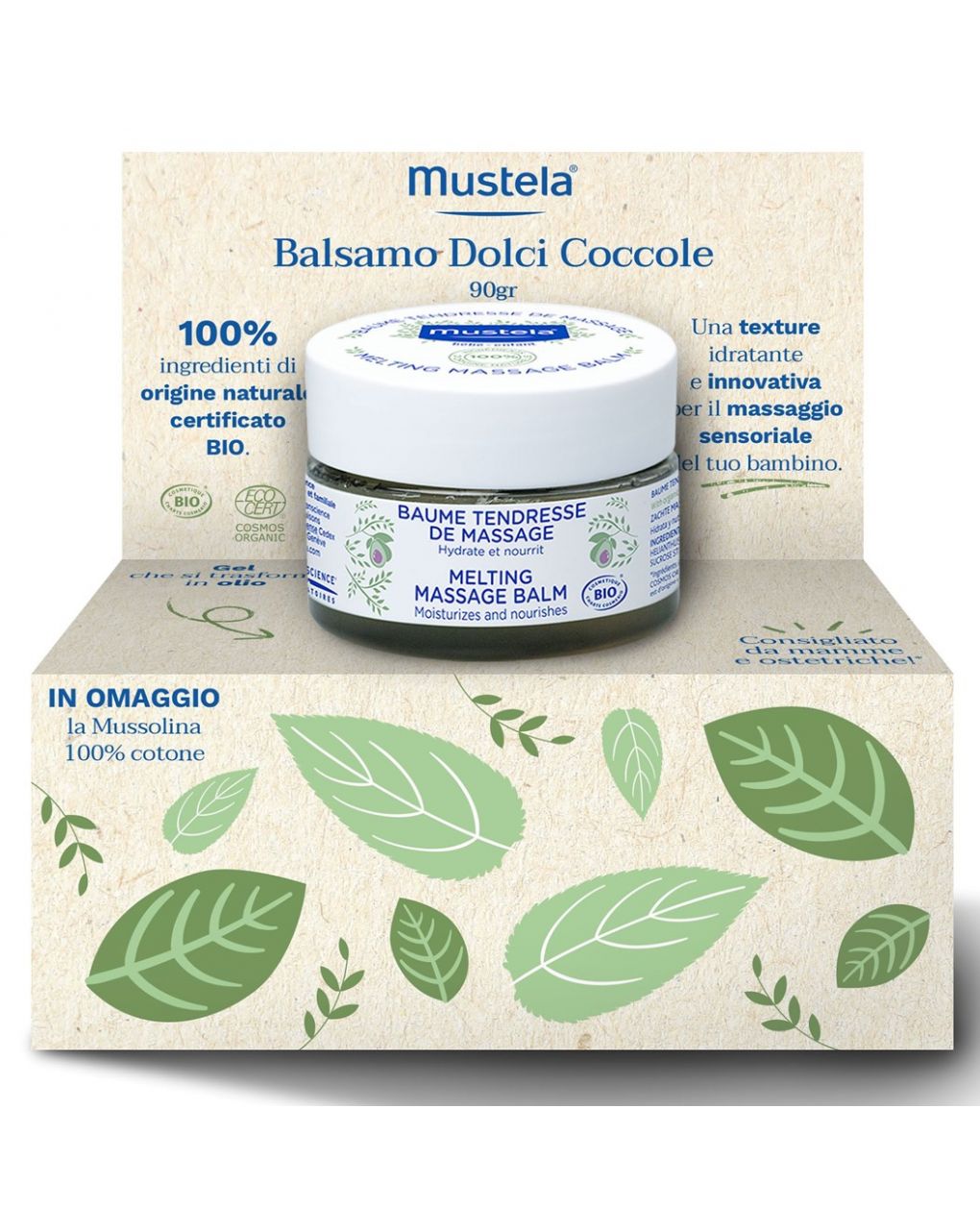 2fa66393f7f90dd3d8654fa014d94fd3 Mustela Balsamo Dolci Coccole con Mussolina - immagine 1