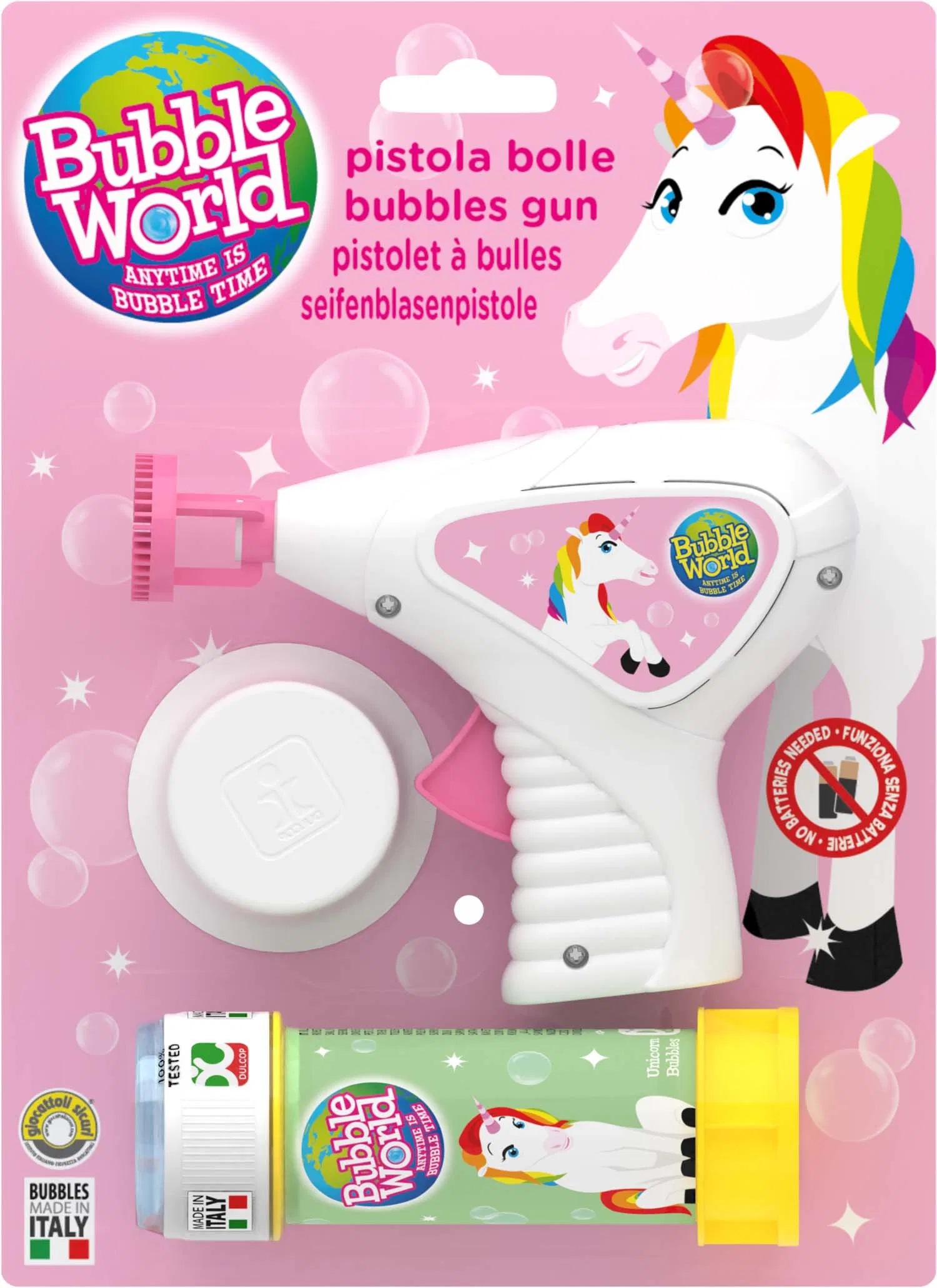 2ff96730550a103a2a44293daac6f64c Pistola Bolle di Sapone Unicorno - immagine 1