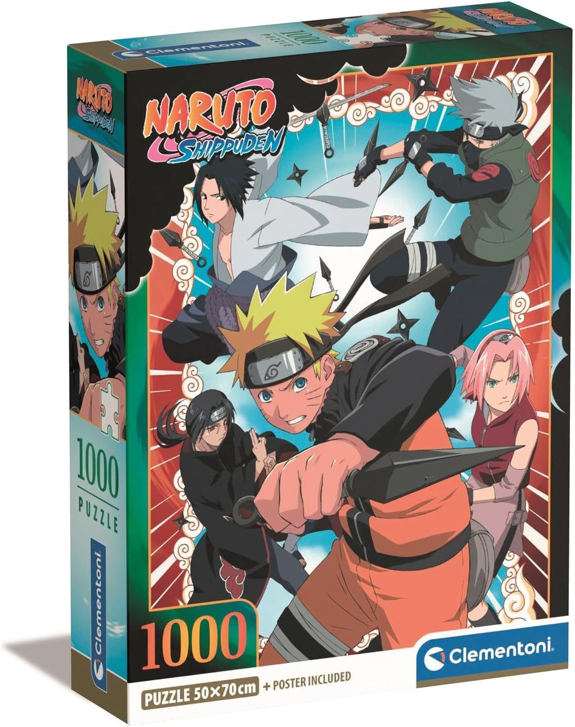31533e0a880ecb44bc0ba98981662001 Clementoni Puzzle 1000 Pz. Naruto - Compact - 1 - immagine 1