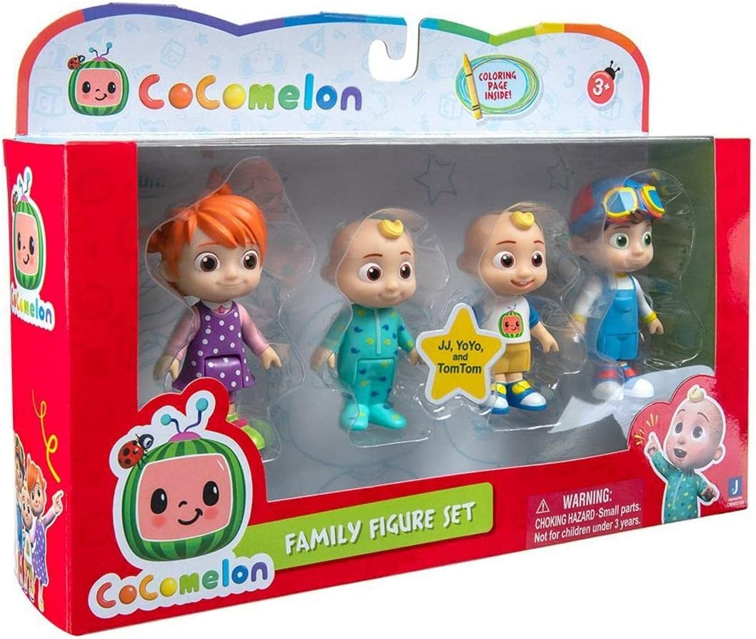 3182e16a4b67f978293d5b226bfafc4a Cocomelon Pack 4 Personaggi - immagine 1