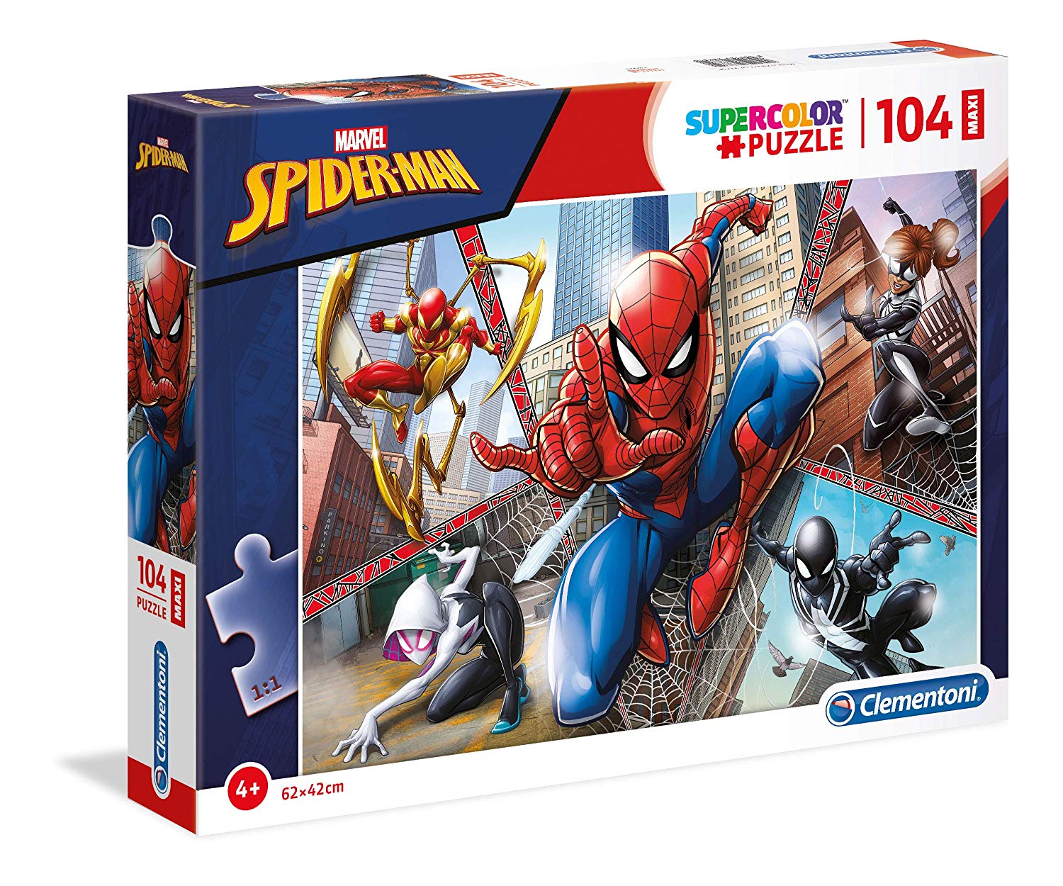 32bfb5975f85254ac2178be45f80b19f Clementoni Puzzle 104 pz. Maxi Spiderman - immagine 1