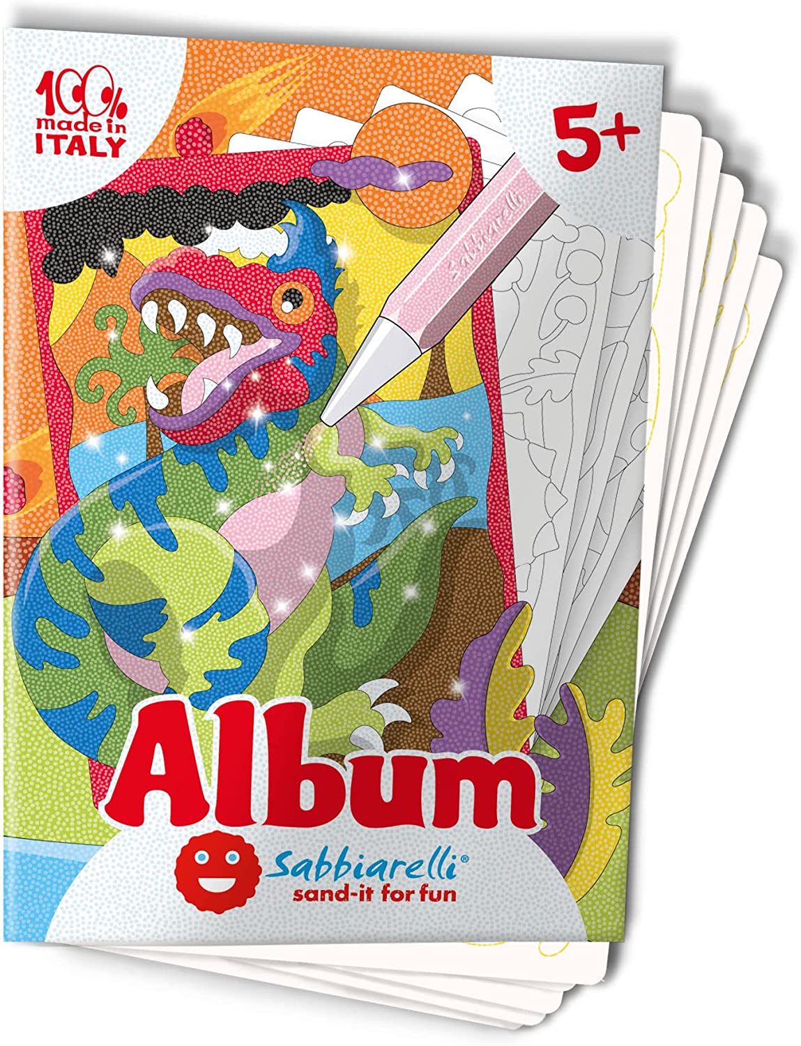 3345ec90ee57a6eb2fb6df51ee5a5c5d Sabbiarelli Album - I Dinosauri 5+ - immagine 1