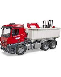 34fdaa1a95d5a1248c17934023918f06 BRUDER Autocarro MB Arocs con container scarrabile - immagine 1