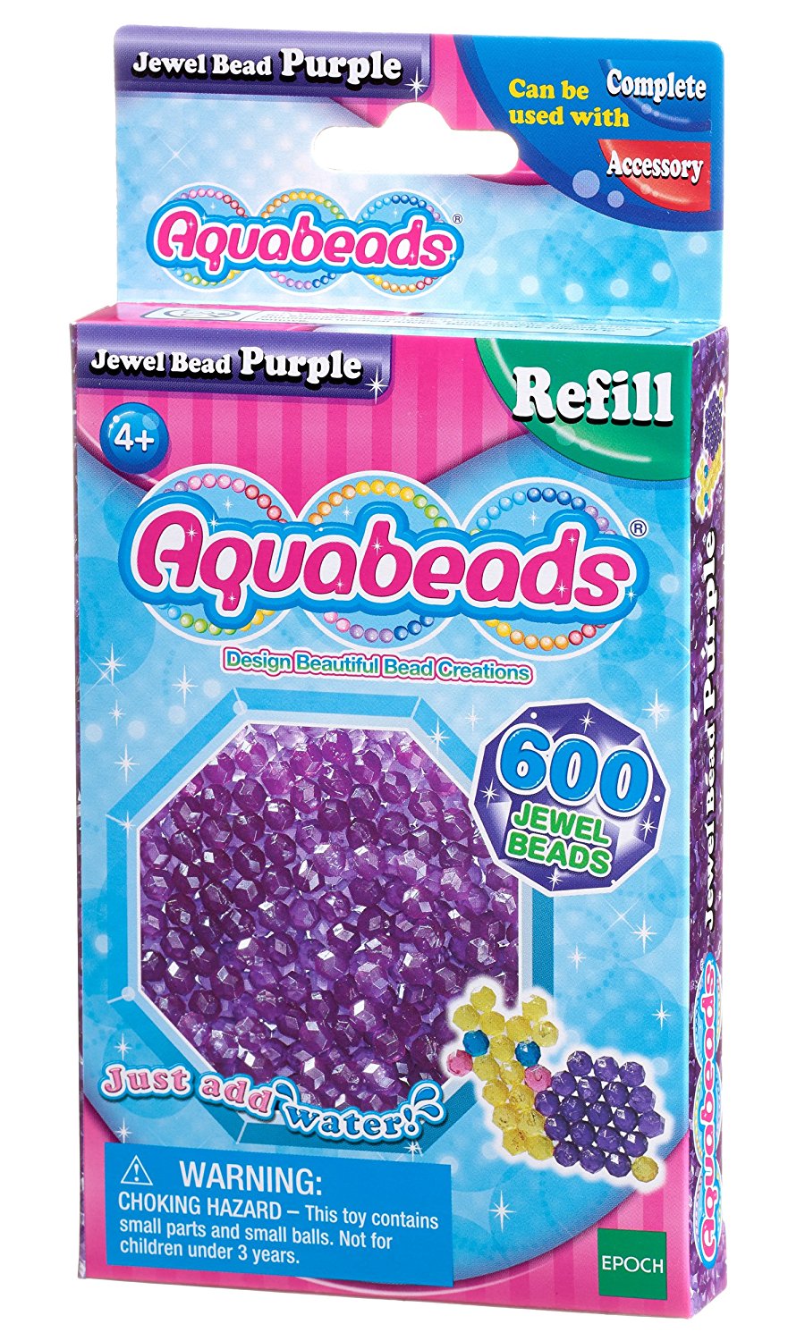 35006d2970414c2308e2b341465d348f Aquabeads Jewel Beads 600 pz. Lilla - immagine 1
