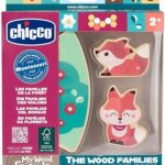 *CHICCO LEGNO SET 2 VOLPI MAMMA