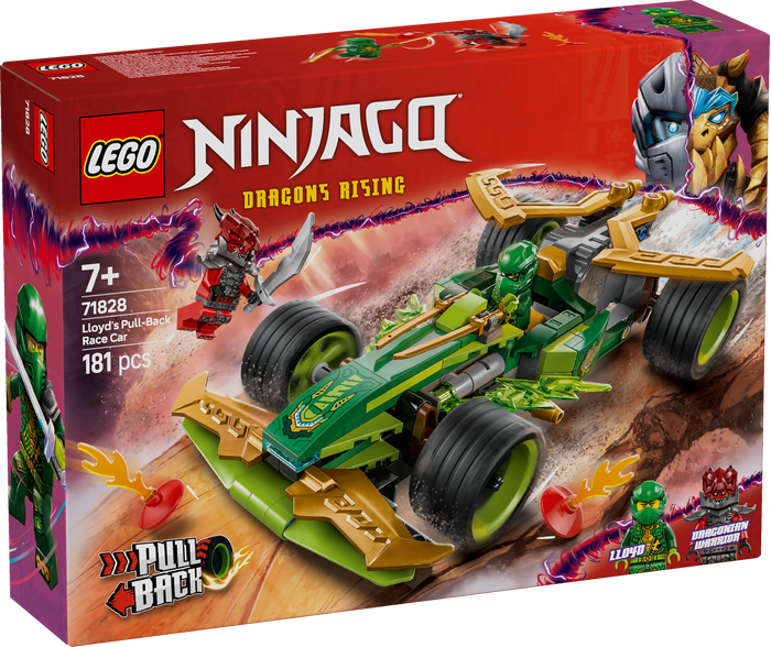 367a3b72641dfda0da7977f6f6ee00b7 Lego Ninjago Racer pull-back di Lloyd - immagine 1