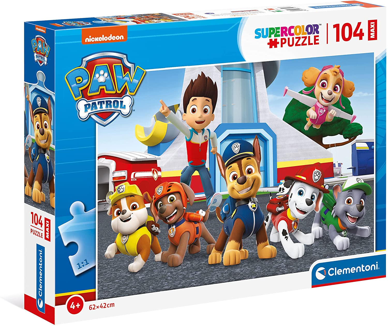 36ae376ca0151c7e507513f9a83de79b Clementoni Puzzle 104 Pz. Maxi Paw Patrol - immagine 1