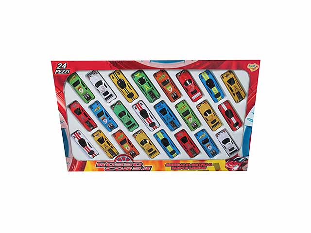 3722fc0b4b0653cab849697a38317404 Easy Toys Set 24 Auto Die Cast Ruota Libera - immagine 1