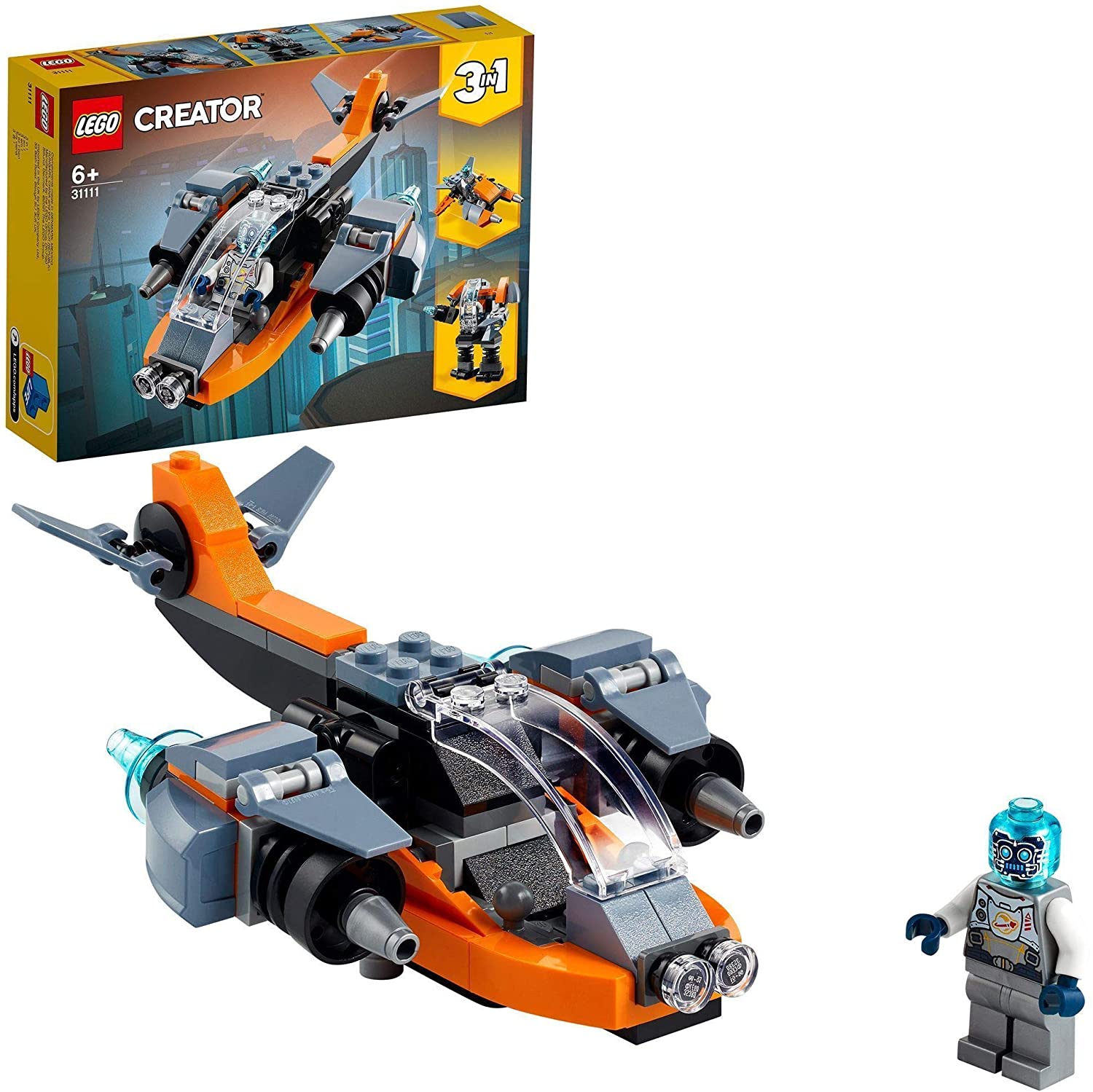 373b3574ab714907aeaf117f336894bf Lego LEGO Creator Cyber-drone - immagine 1
