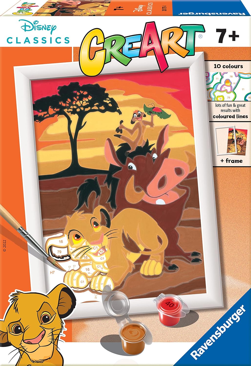37abdbb6a7d8c5eed30535d515f2124f Ravensburger CreArt Serie E - Re Leone - immagine 1