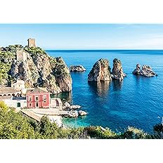 3802b28abe61e527aec2d4277dcbbdfe Ravensburger Puzzle 1000 pz. Faraglioni di Scopello - immagine 1