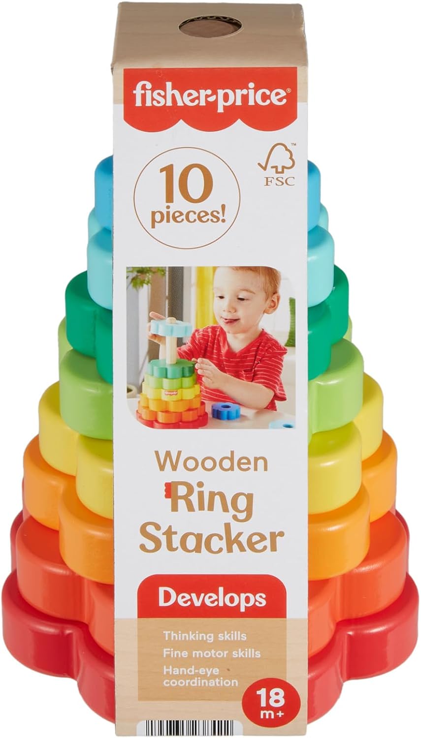 38c55004145bca05d3cb7a0cf0685046 Fisher Price Wood Piramide - immagine 1