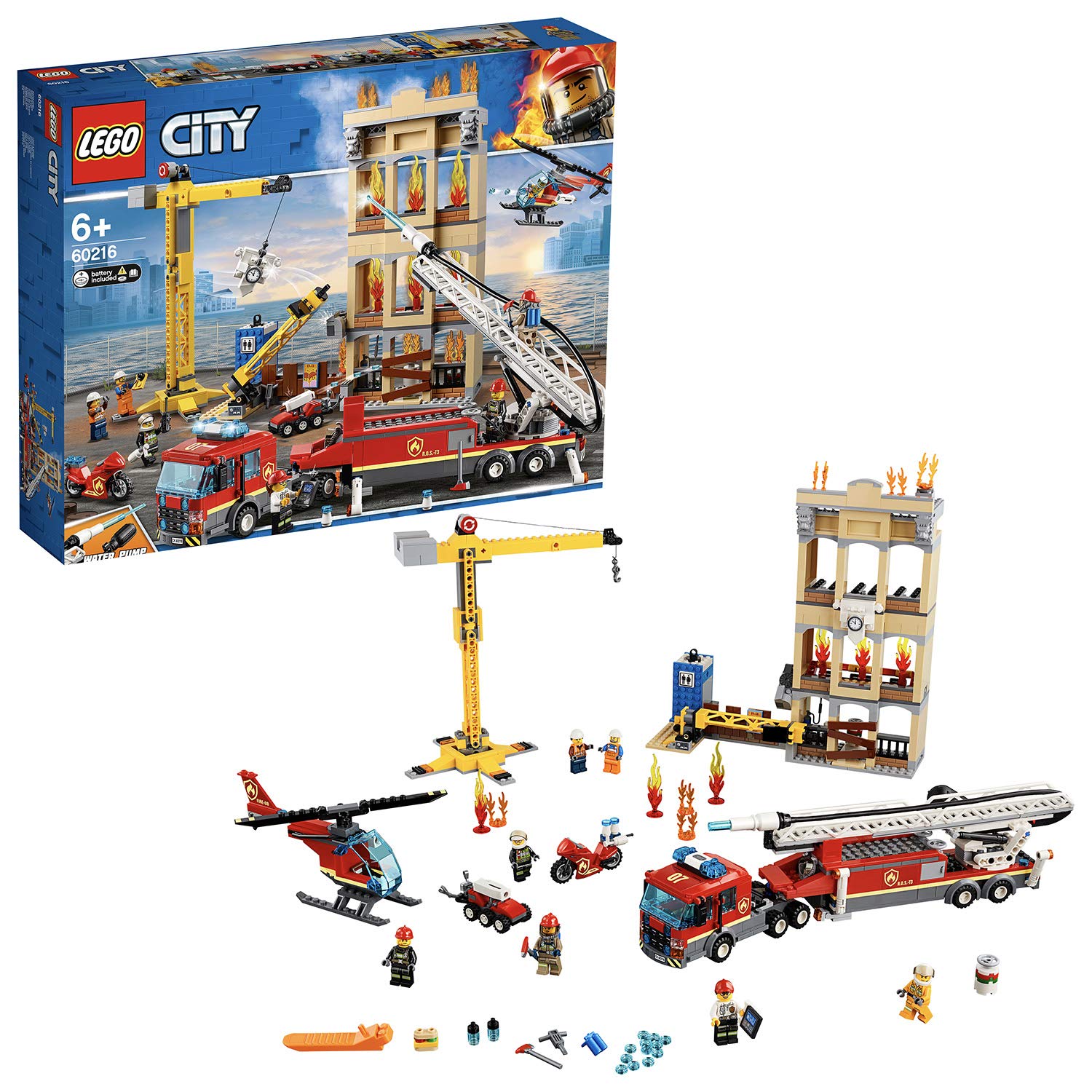 399ef55ec9d6fd85fb2ec1df3c86840a Lego City Missione antincendio in città - immagine 1