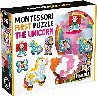 3ae6bbd28e9378041e28ba0b503a8058 Headu Montessori First Puzzle the Unicorn - immagine 1