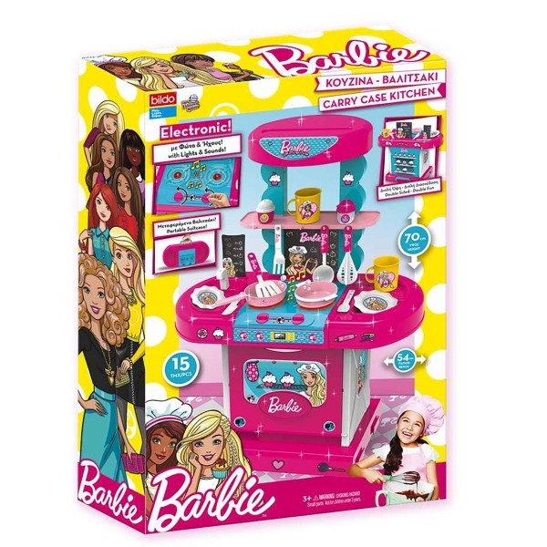 3b54de49241bd9d4fb26a676fe9872b7 Barbie cucina 2 in 1 Con 15 Accessori Luci e Suoni - immagine 1