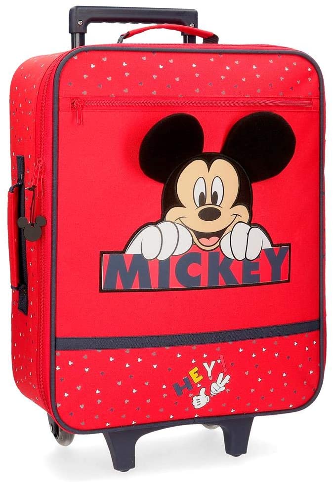 3d8ab15eb9fb9100208de1671ceef614 Trolley Morbido 50 cm. 2 ruote Happy Mickey - immagine 1