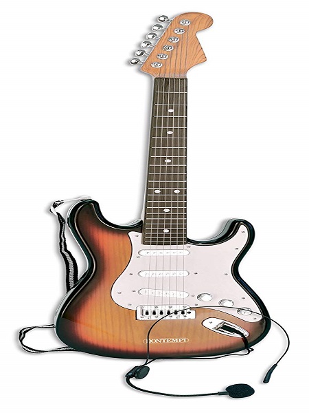 3eb578b399c0641e0357ec98cded9739 Chitarra Elettronica con Microfono e ingresso audio Bontempi - immagine 1