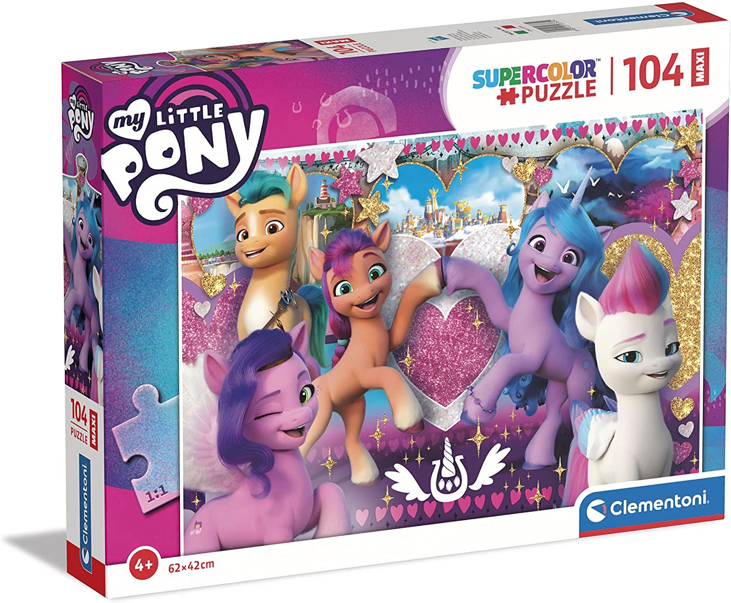 3ef54b3f64b284f2e0477437a7d798a6 Clementoni Puzzle 104 pz. Maxi My Little Pony 3 - immagine 1
