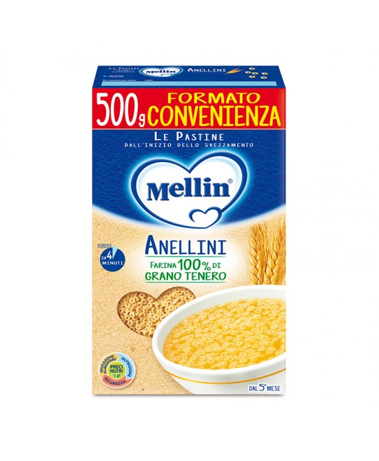 3fa54b62a7783049bcbc4e66bc60b1ab Mellin Pastina Anellini Gr.500 - immagine 1