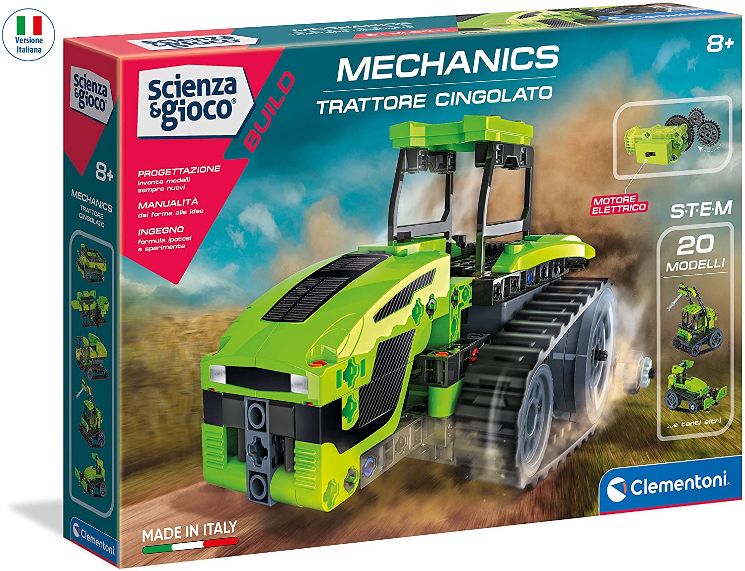 3fd443d34f040d27e3b4a9d44322cec6 Clementoni Mechanics - Trattore Cingolato - immagine 1