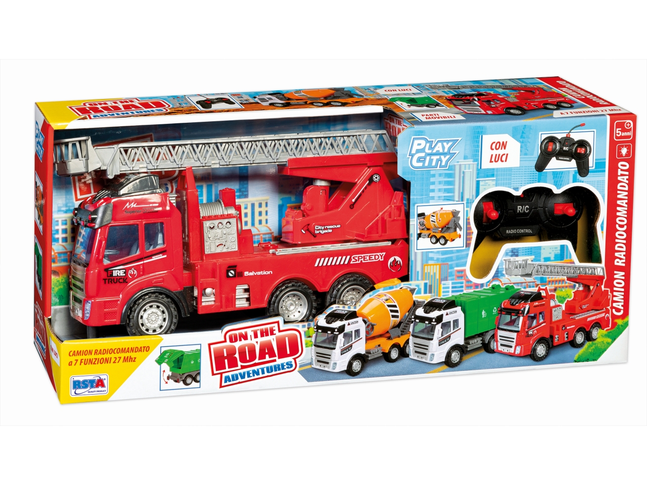 4062bb854181c45bb517d28012ec4dd7 Rstoys Camion Pompieri Grande Radiocomandato - immagine 1