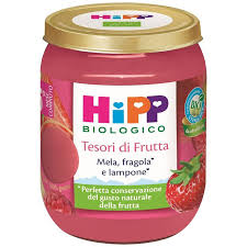40ef86e7d3614c61716d1ae7d1425ae2 Hipp Tesori di Frutta - Mela Fragola e Lampone gr. 160 - immagine 1