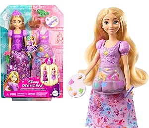 428d711027c6dca946f337785d85e541 Disney Princess Bambola Rapunzel 2 in 1 - immagine 1