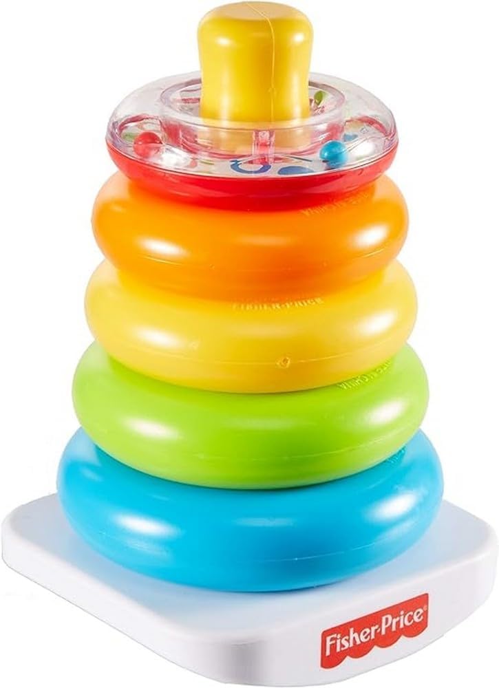 44284581aa10f9735f62a56886b23c9c Fisher Price Piramide 5 Anelli - immagine 1