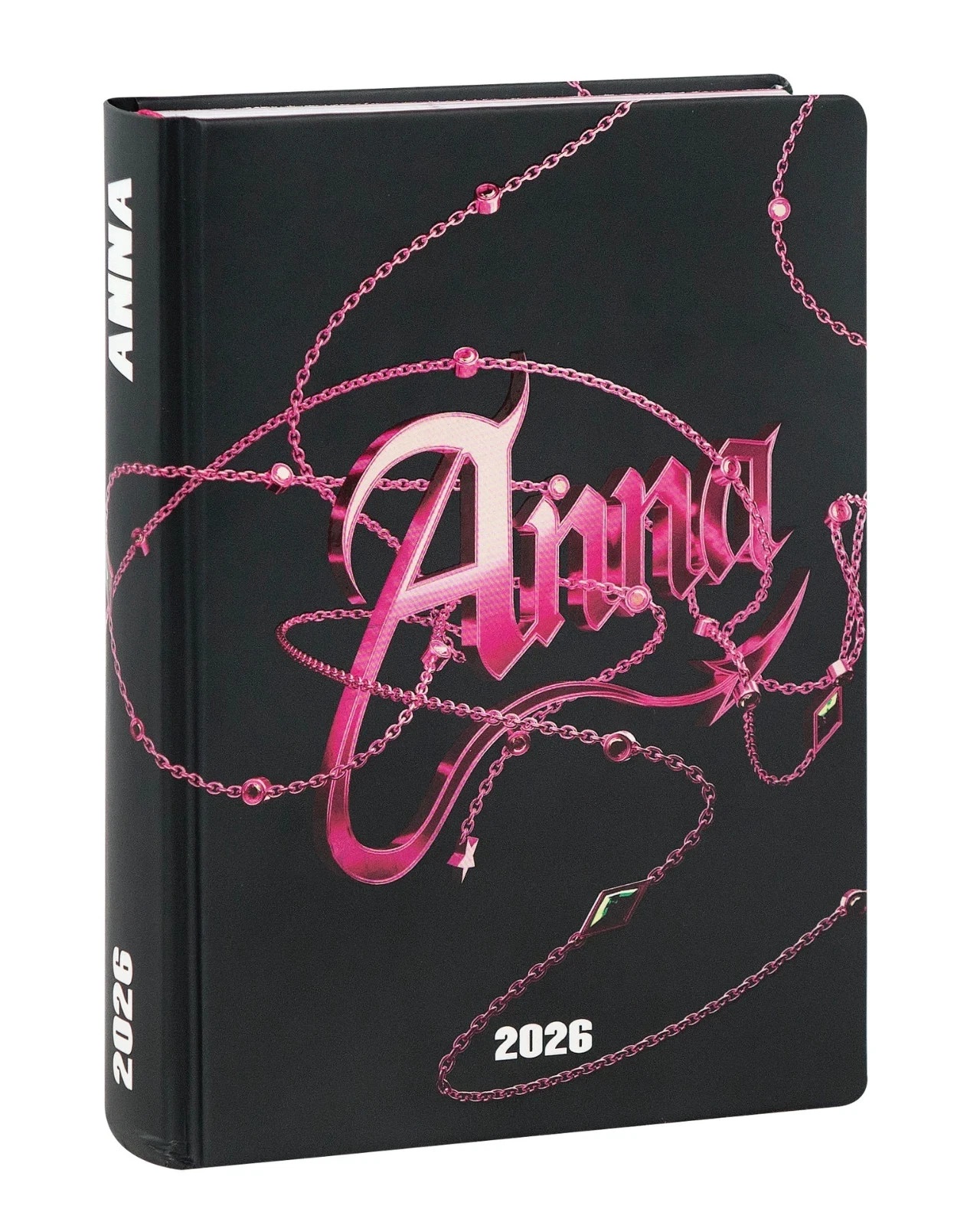 44b2d25484458c9dab2f1ea1c6468c6d AGENDA 16M MEDIUM ANNA PEPE BLACK - immagine 1