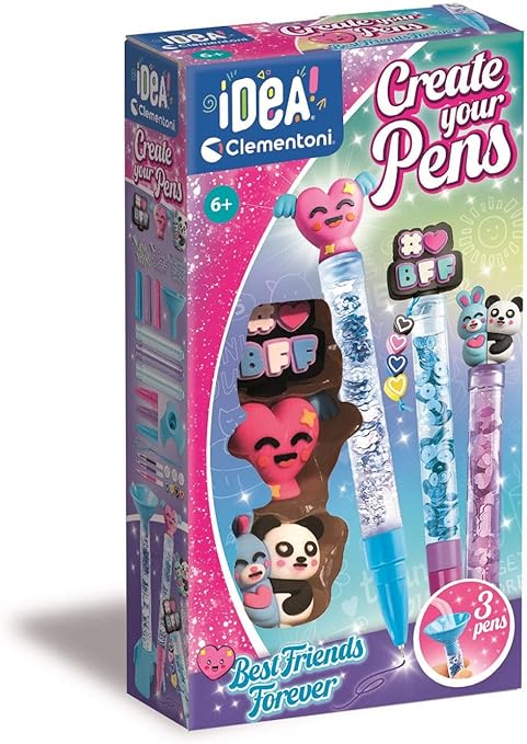 44e54033d62a41540f0025aea0db35a6 Clementoni Idea - Crea la tua Penna - BFF Best Friends Forever - immagine 1