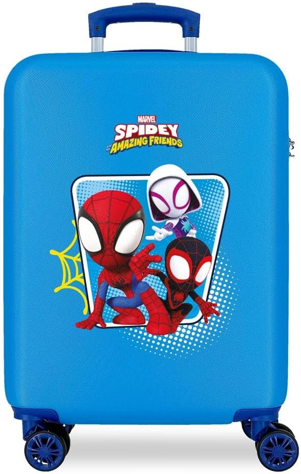 452847f457de596cf8abc61bad472d65 Trolley Rigido ABS 55cm 4 ruote Spidey Team Up - immagine 1