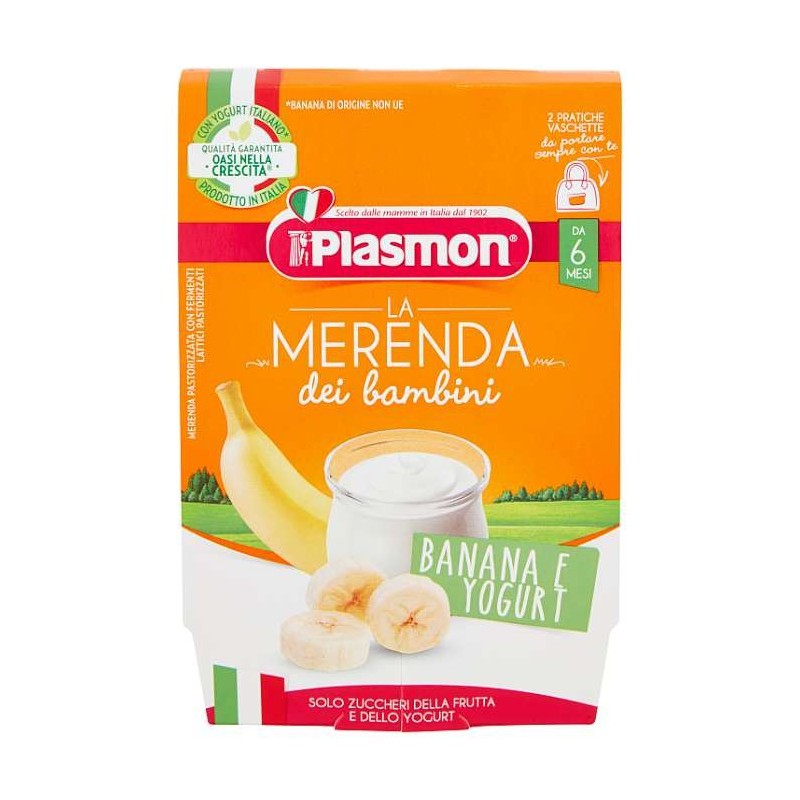 453952c226e86d12501d2e20494a59cf Plasmon Sapori di Natura Omo Frutta 2x120 gr. Banana e Yogurt - immagine 1