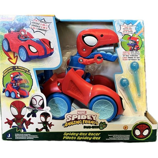 462f430aa85e3ba023ef97981ab22ba9 Spidey Veicolo Transformer T-Rex Racer - immagine 1