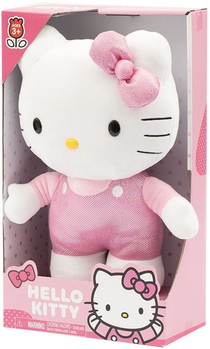 4639f9c0e3eb4555f45f84fa4fb83bd6 Hello Kitty Peluche cm. 30 Pink Spot Sparkle - immagine 1