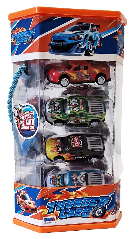 46db81ce5b2b1c48e188fbd7d0f3ce0d RSToys Playset Prisma 12 Auto Metallo - immagine 1